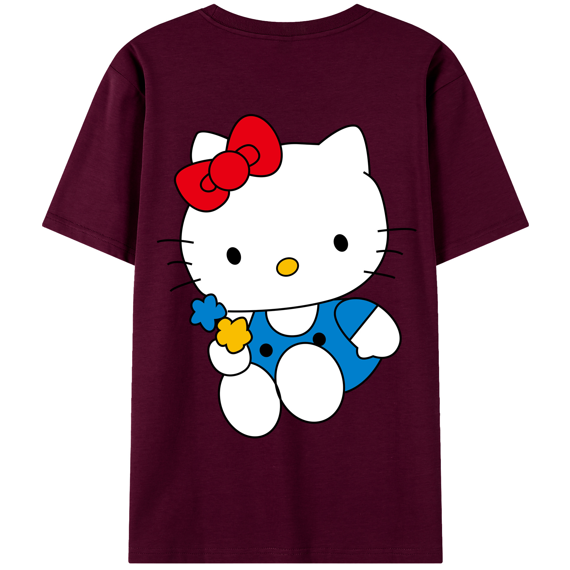 （画像用） Hello Kitty ハローキティ レディース半袖Tシャツ(バックプリント)